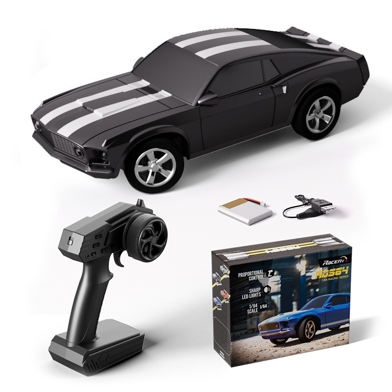 1/64 scale professional rear-wheel drive gyroscope drift Mustang retro car - LS1