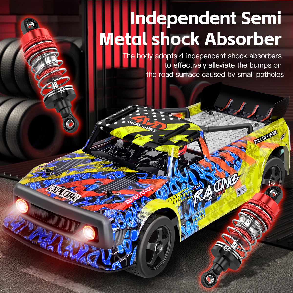 1:12 2.4G Brushless Motor Remote Control High-Speed Car 60 km/h - WLY13