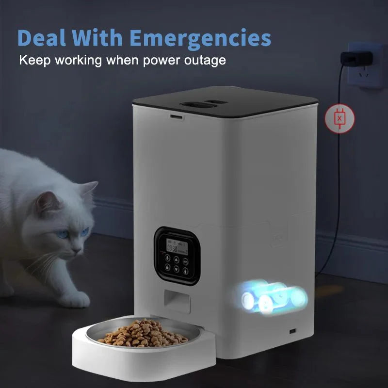 Wifi-Enabled Smart Pet Feeder - App Control & Remote Feeding | HEYBO
