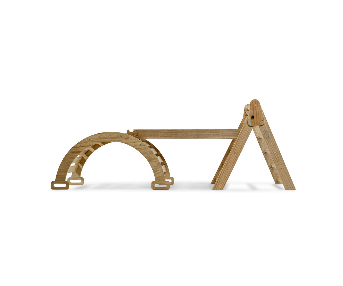Hazel | Foldable Pikler Triangle Set with Slide, Ramp and Rocker