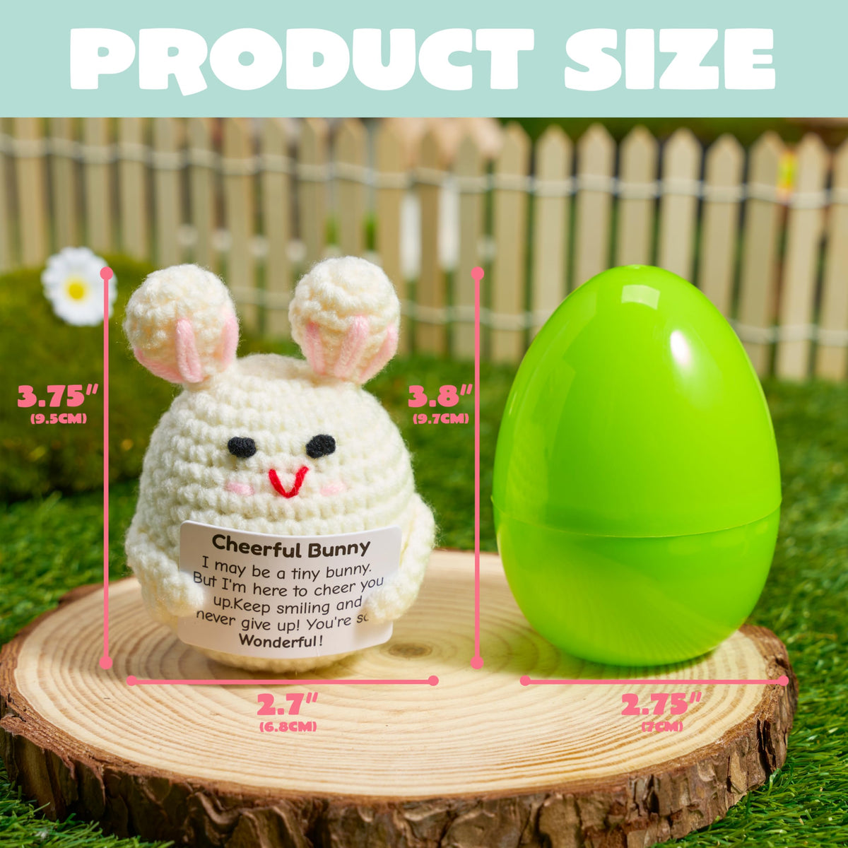 5 Pcs Jumbo Prefilled Easter Eggs with Crochet Toys for Egg Hunt, Party Favors & Classroom Prizes