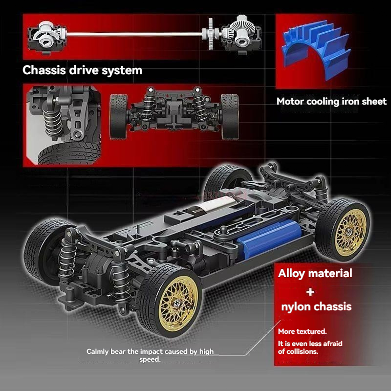 1/16 Full Scale High-Speed 4WD RC Drift M3 Car (50 km/h) -1601