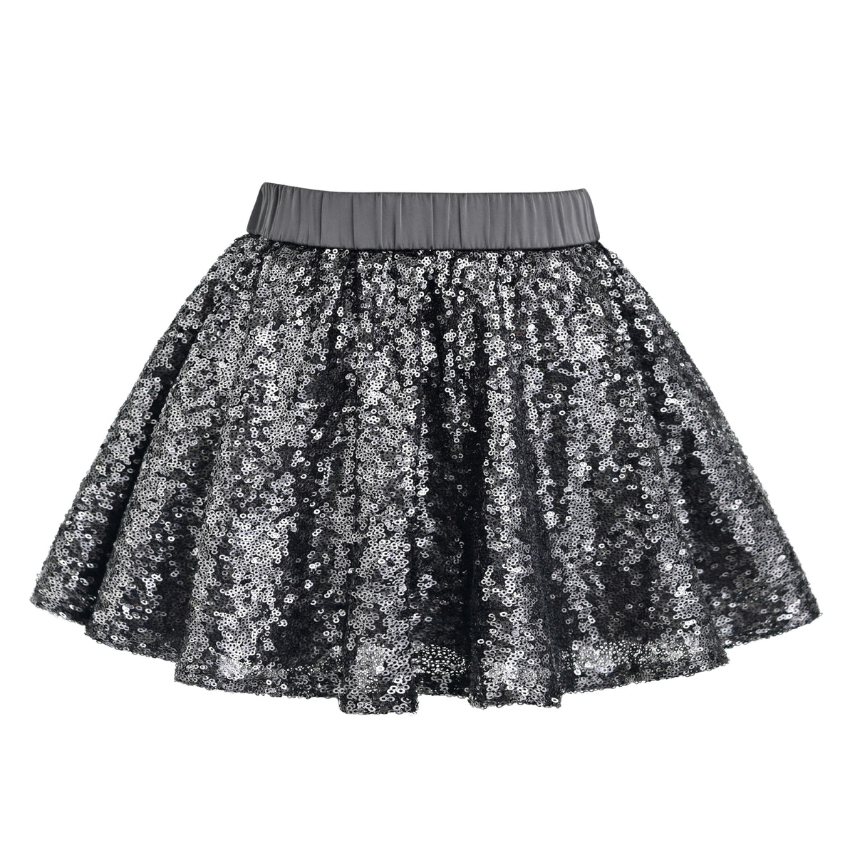 Gray Melina Bow Ruffle Set