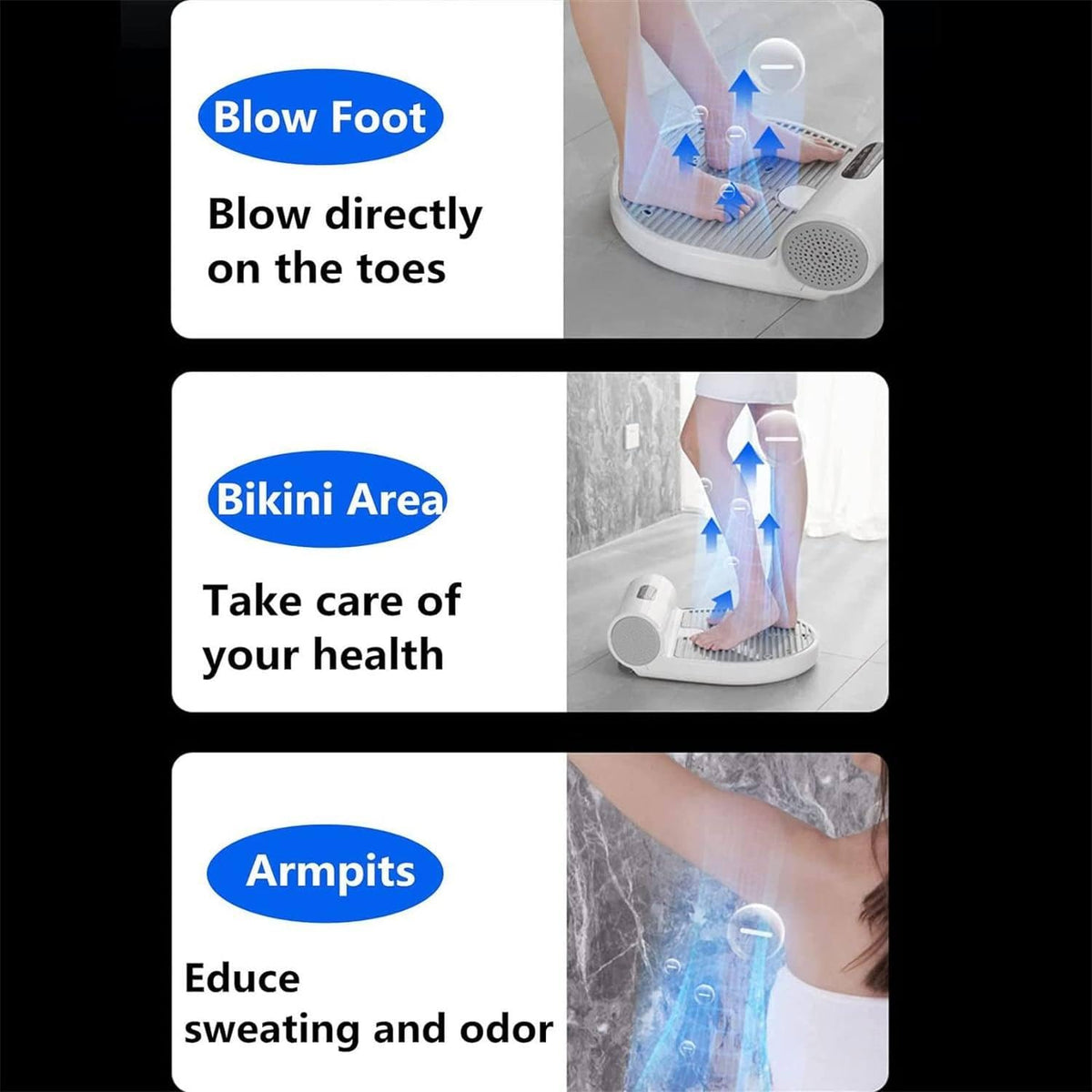 VIKRN Full Body Dryer After Shower,Negative Ions Body Heater Blow Dryer for Bathroom/Hotel Natural Warm Air Wind Body Dry for Bathroom/Hotel