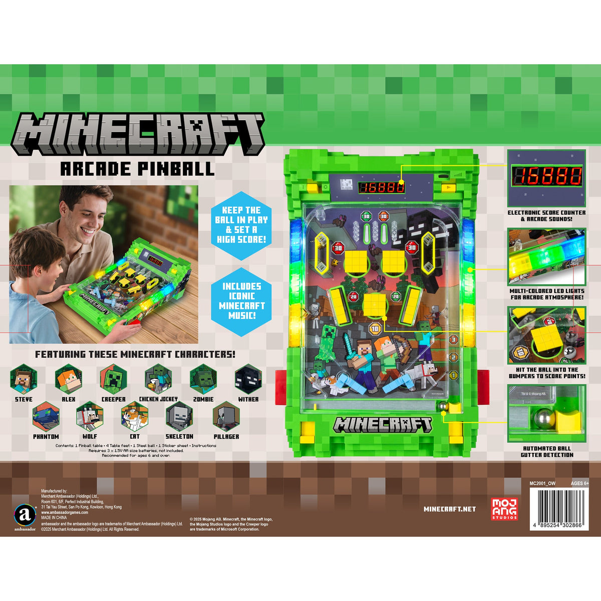Minecraft Arcade: Pinball - Overworld
