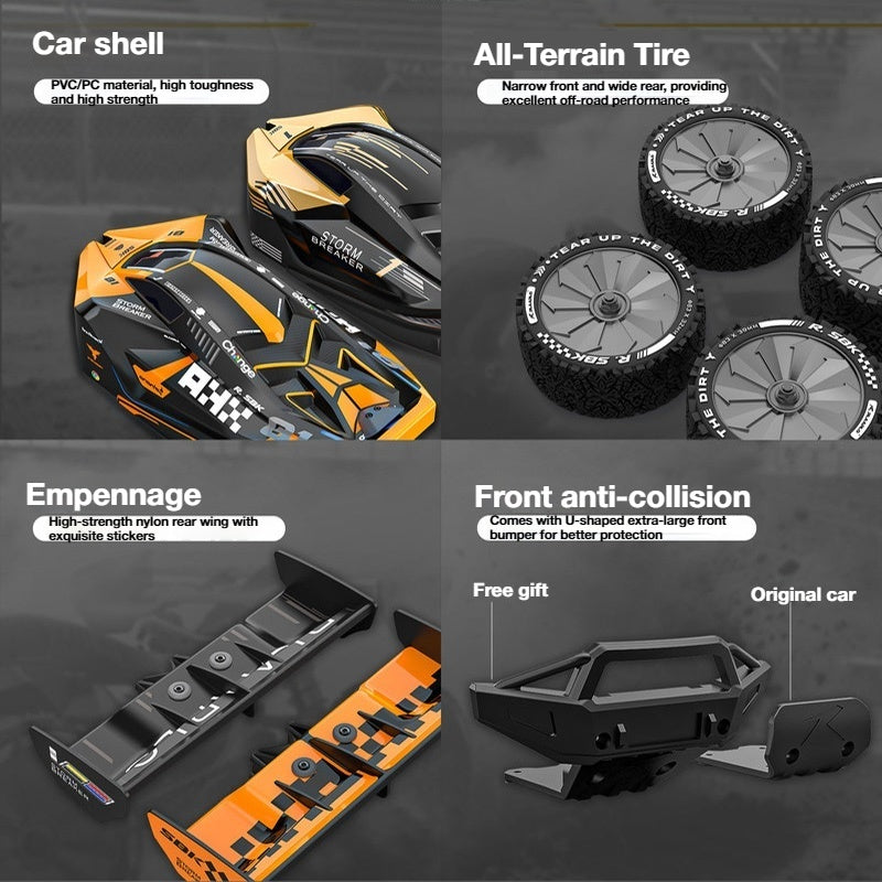 1/10 Professional-Grade Racing Brushless 4WD Carbon Fiber RC Model Car – LLNSBK10