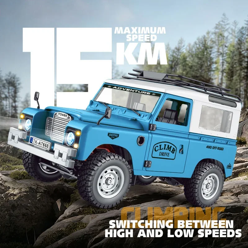 1/10 Scale 4WD Mechanical-Shift Defender RC Crawler-1001
