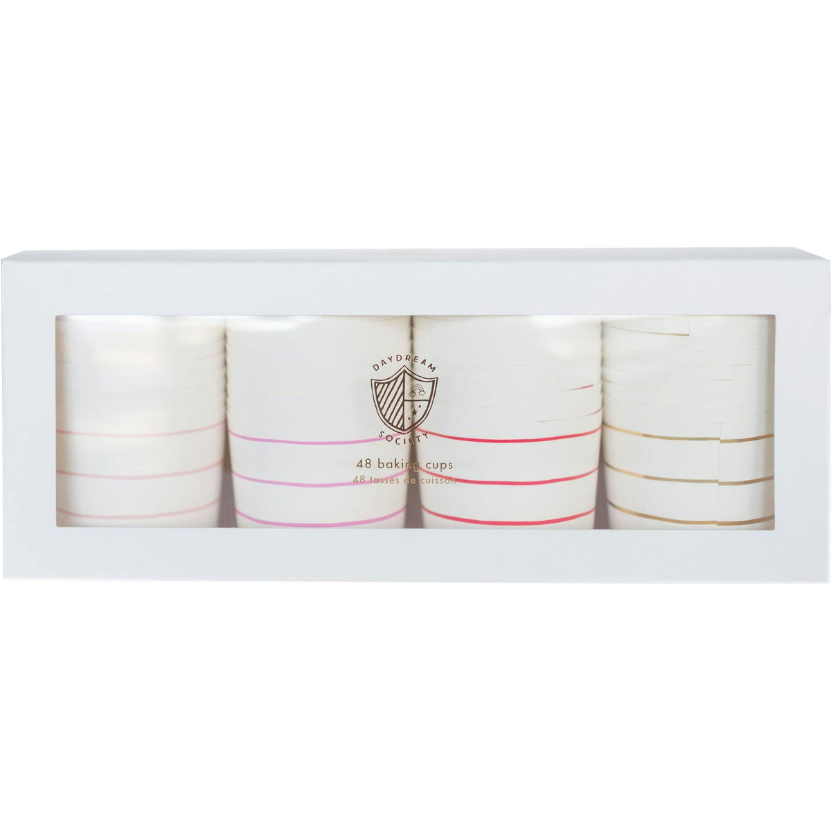 Warm Palette Frenchie Striped Baking Cups