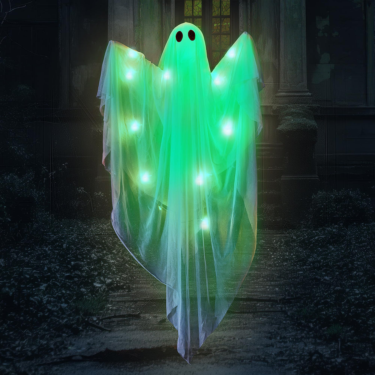 47” Halloween Hanging Light up Ghost