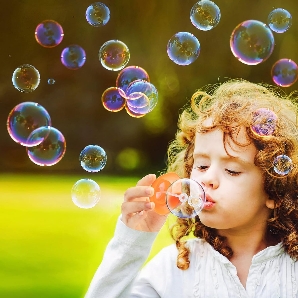 JOYIN Colorful Easter Egg Bubble Wands 12 Pack