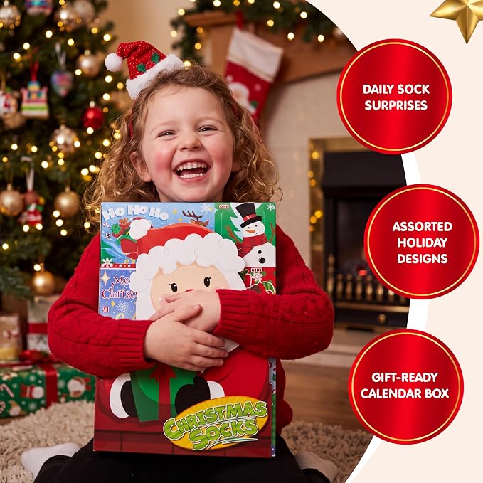 JOYIN 12 Days Christmas Socks - A Cozy Surprise Every Day
