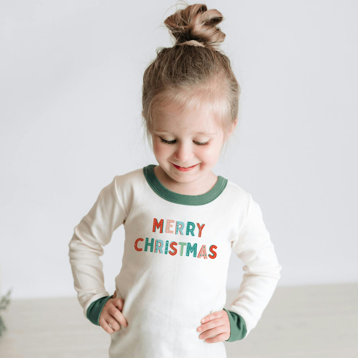 pajamas | merry christmas green
