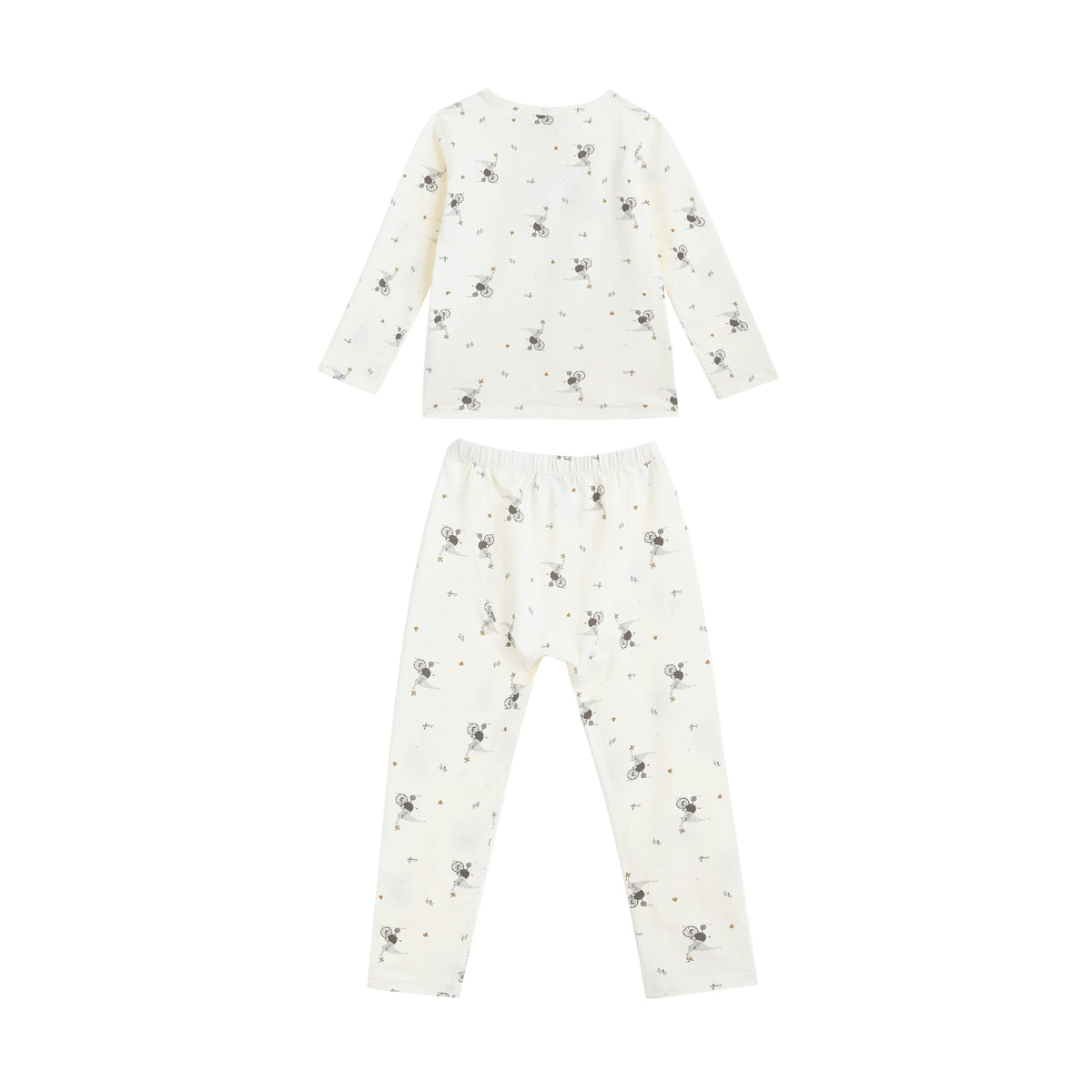 Cream Koala Cotton Pajama Set