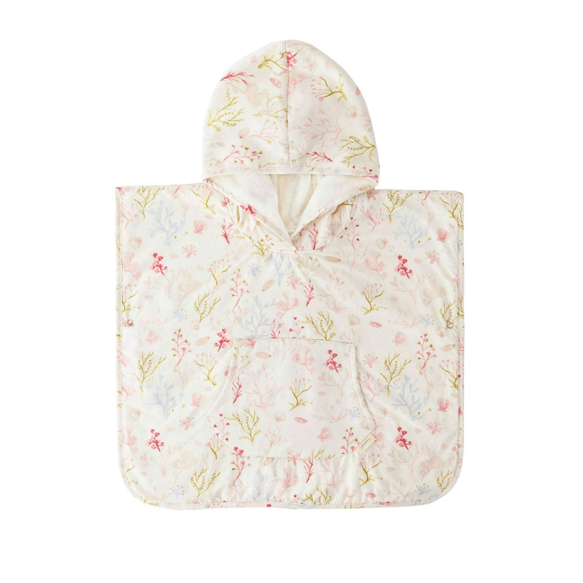 Hooded Poncho Towel - Sea Bloom