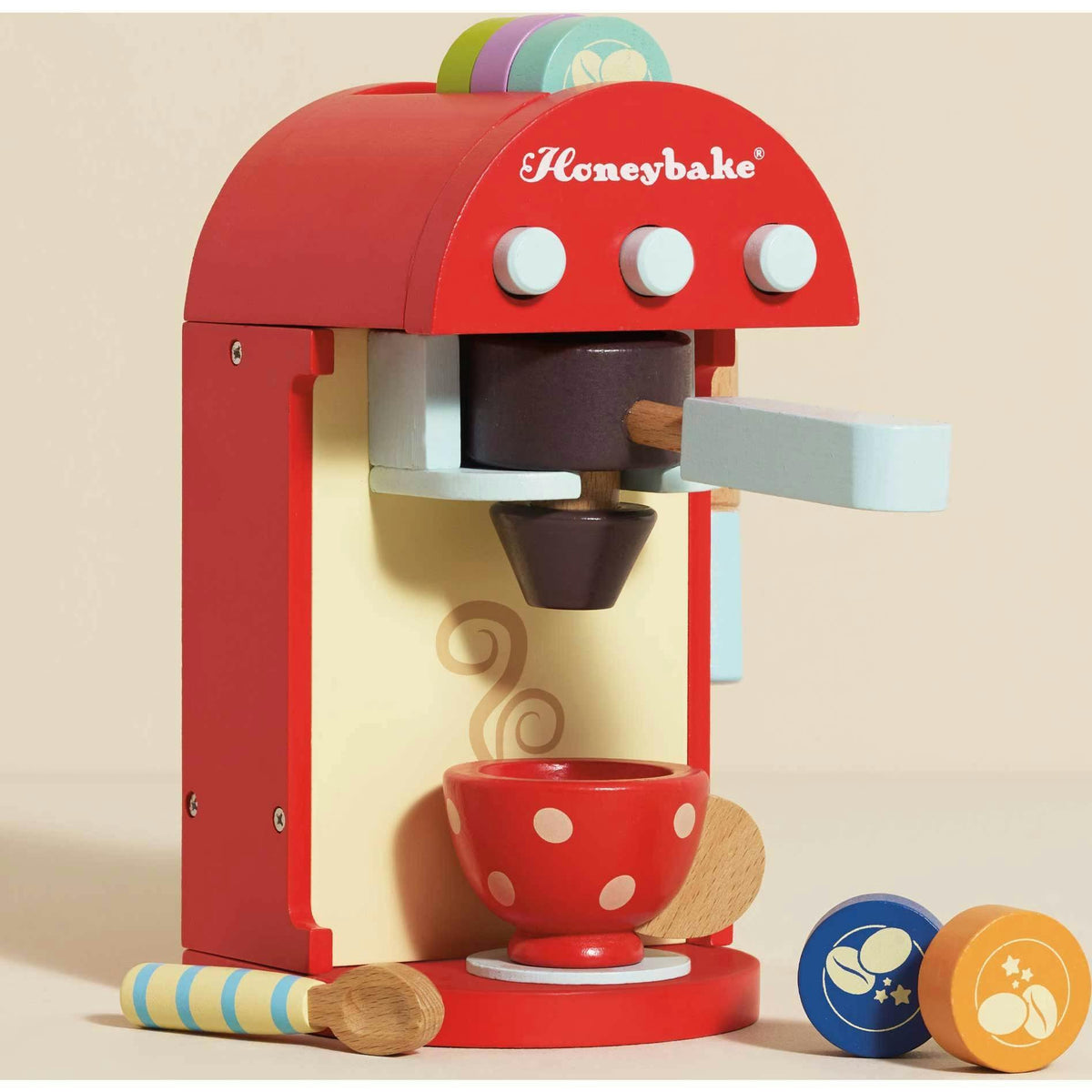 Wooden Coffee Machine & Cup