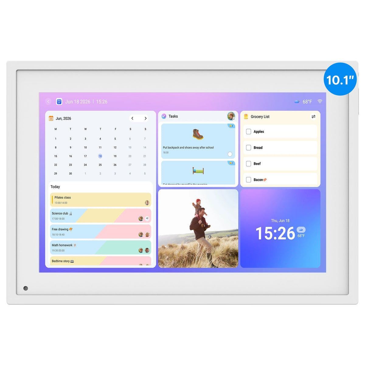 BSIMB 10.1 Inch Digital Calendar Chore Chart Desk Calendar