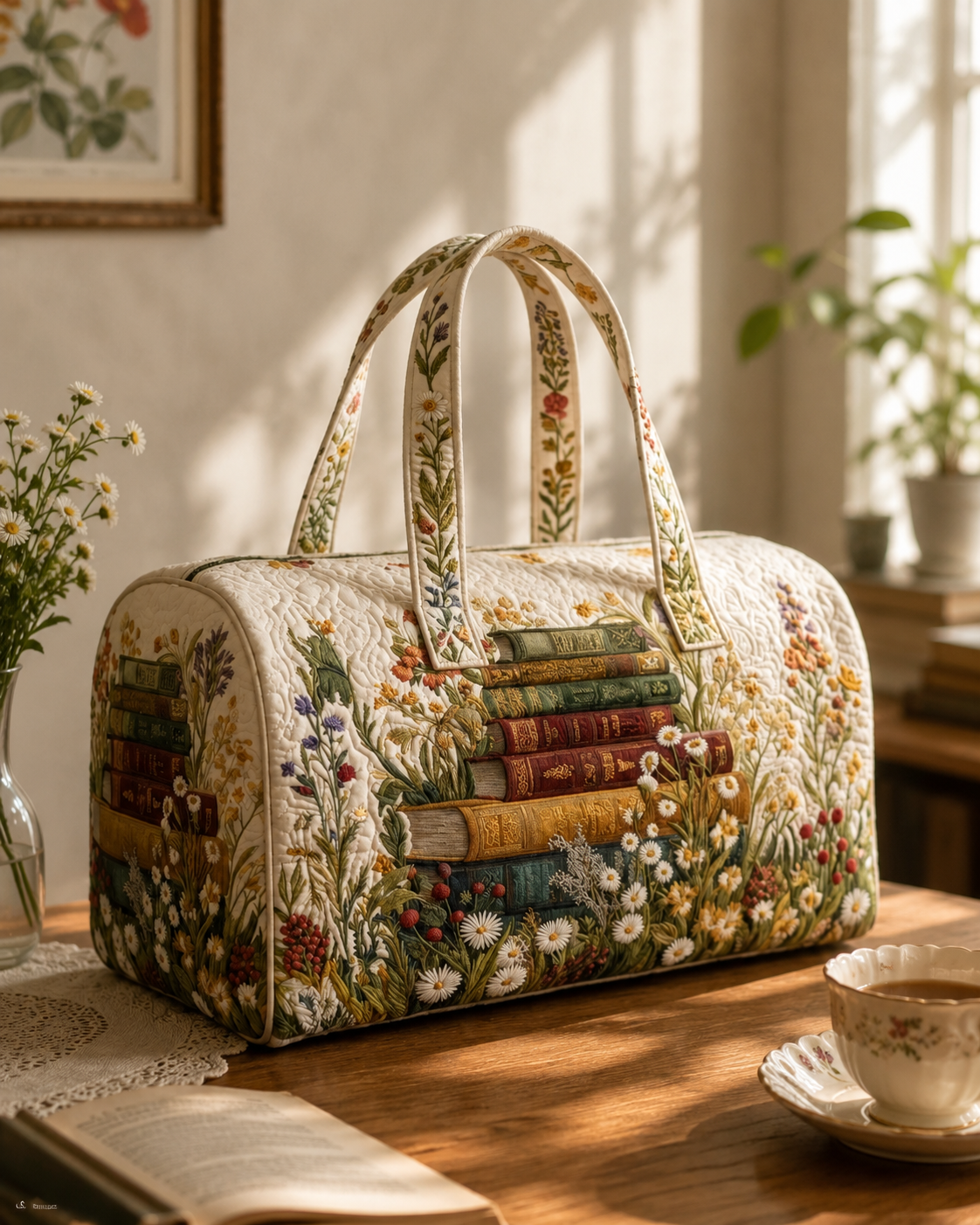 Hippie Van Quilted Duffle Bag