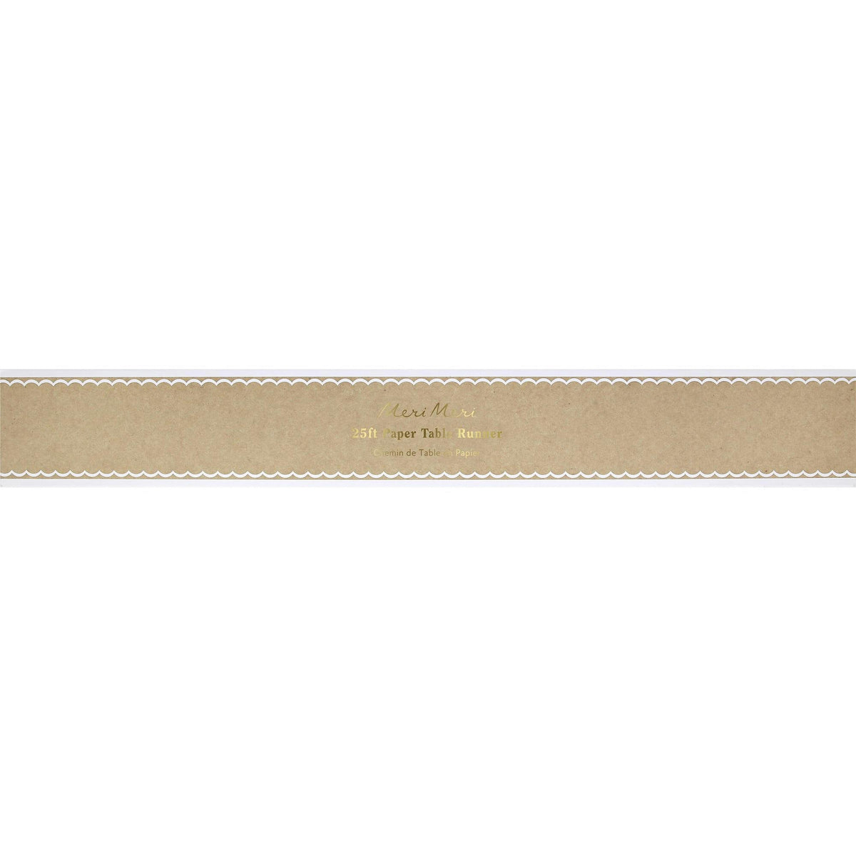Scalloped Edge Kraft Table Runner