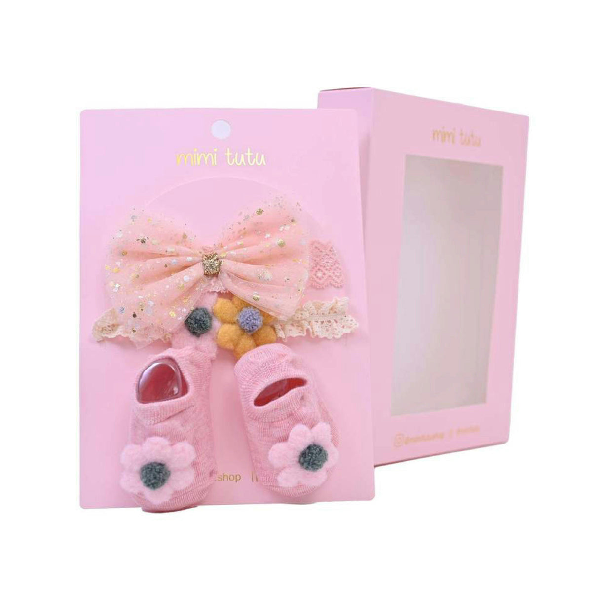 Lace Headband & Sock Gift Set