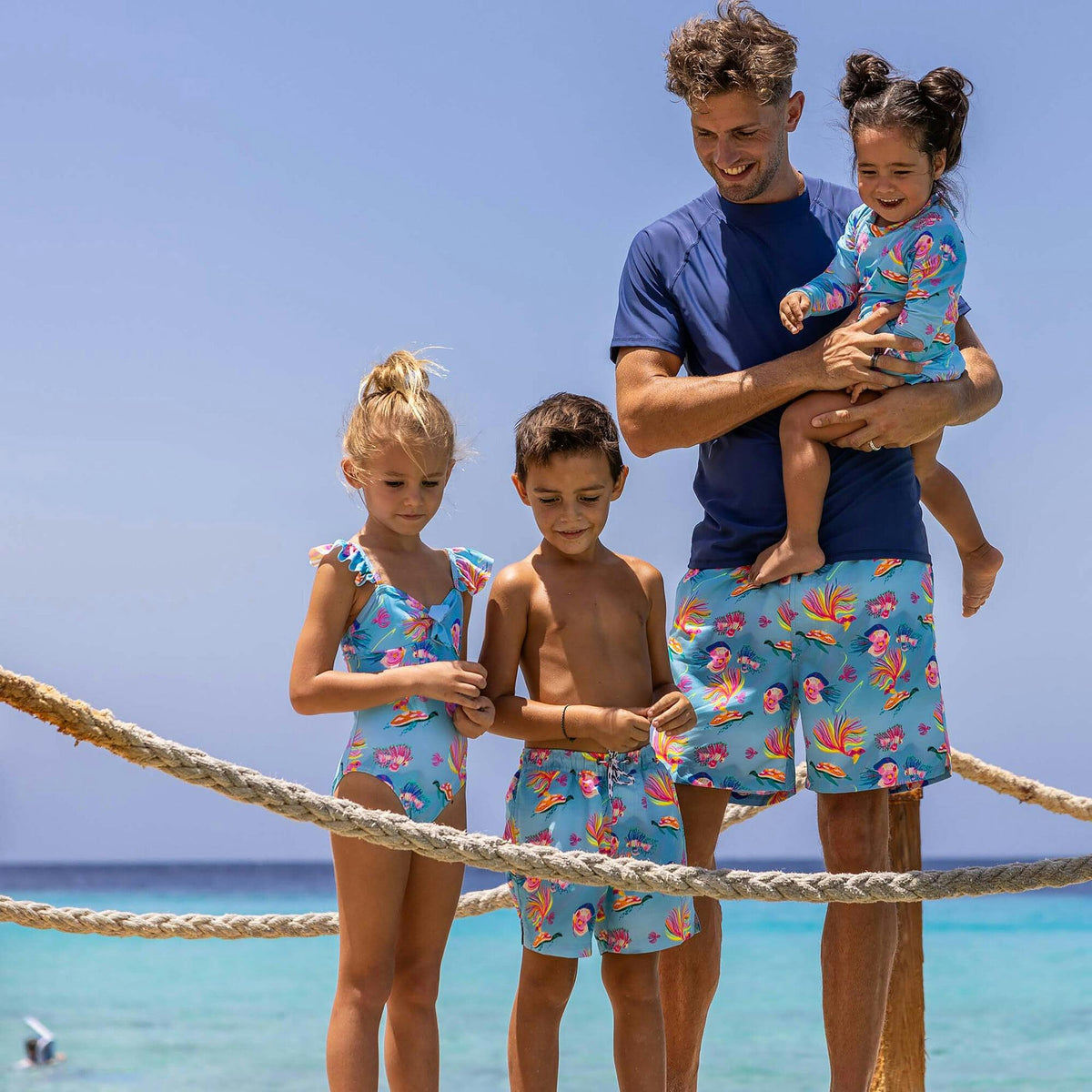 Sustainable Leg Frill Surf Suit