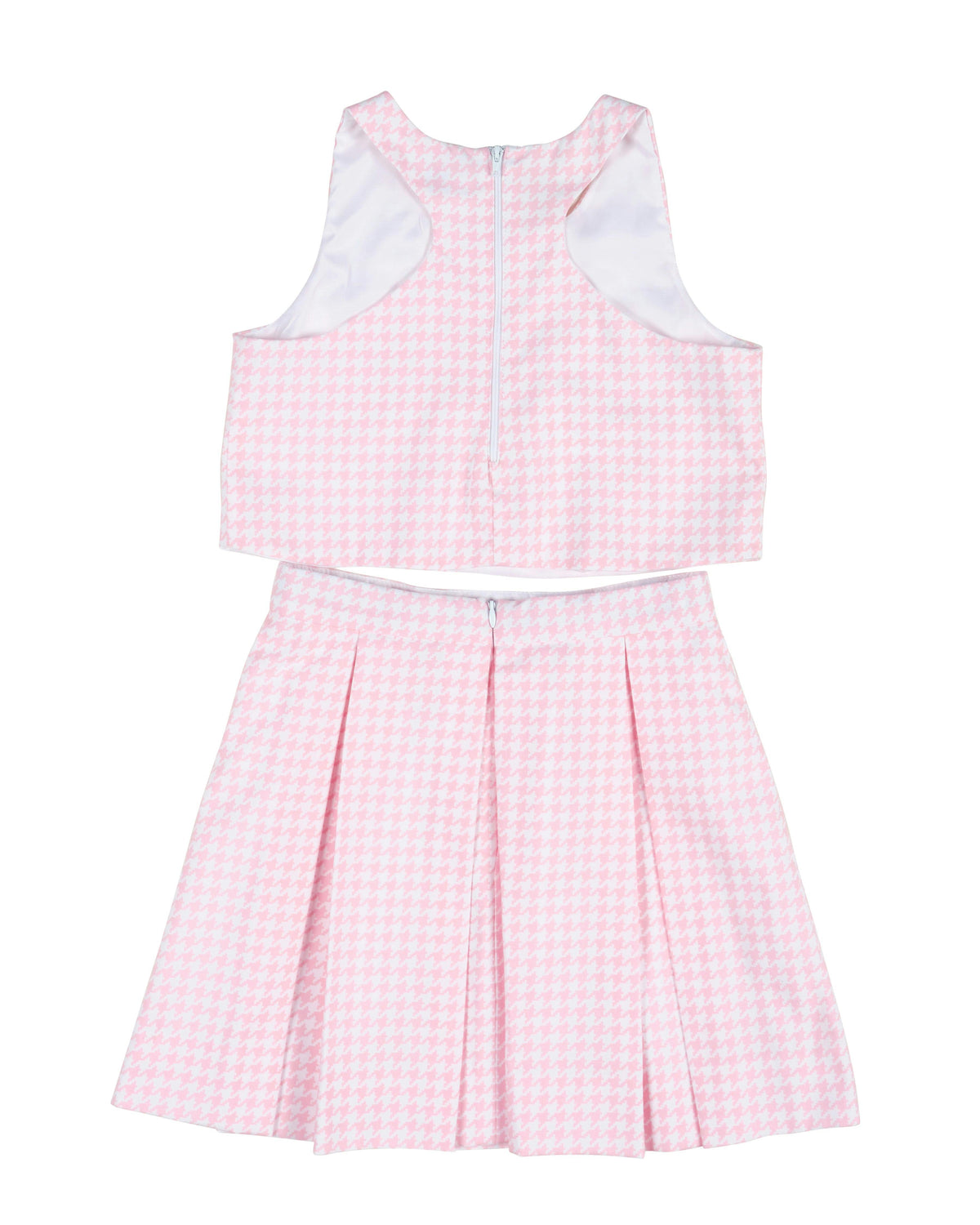 Houndstooth Top and Pleated Skirt