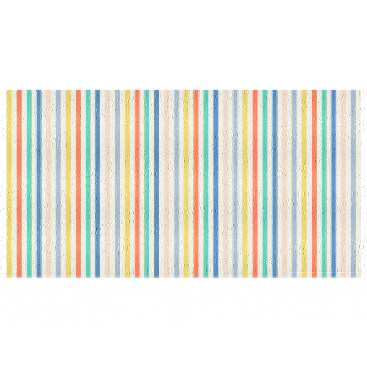 Multi Striped Paper Tablecloth