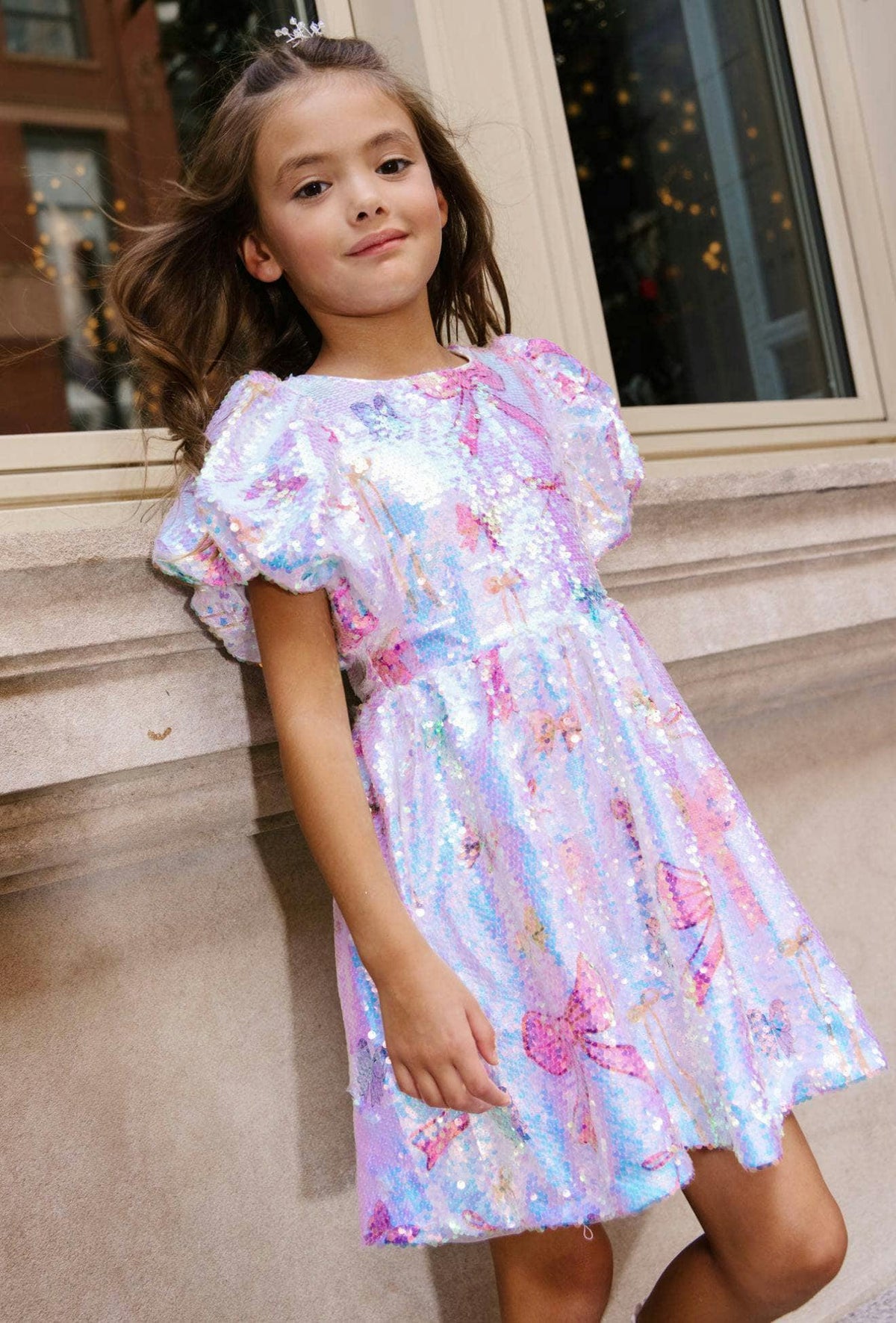 Pretty Bows Sequin Dress