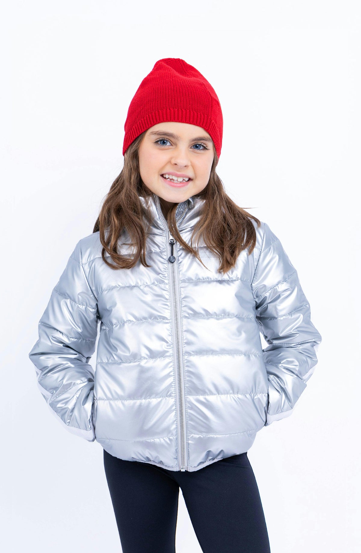 Nanoall - Packable Quilted Puffer Jacket - Silver