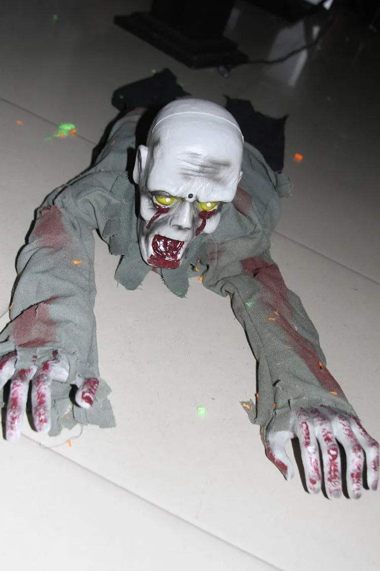 Crawling Zombie Ground Prop Halloween Decoration