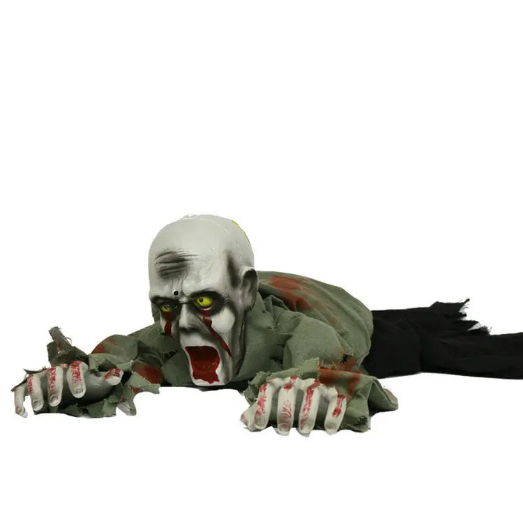 Crawling Zombie Ground Prop Halloween Decoration