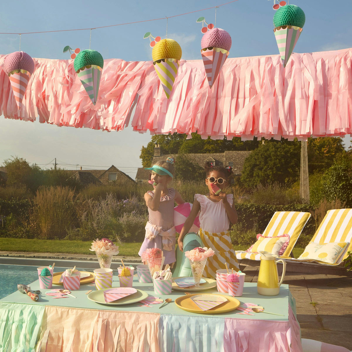 Pastel Fringe Garland