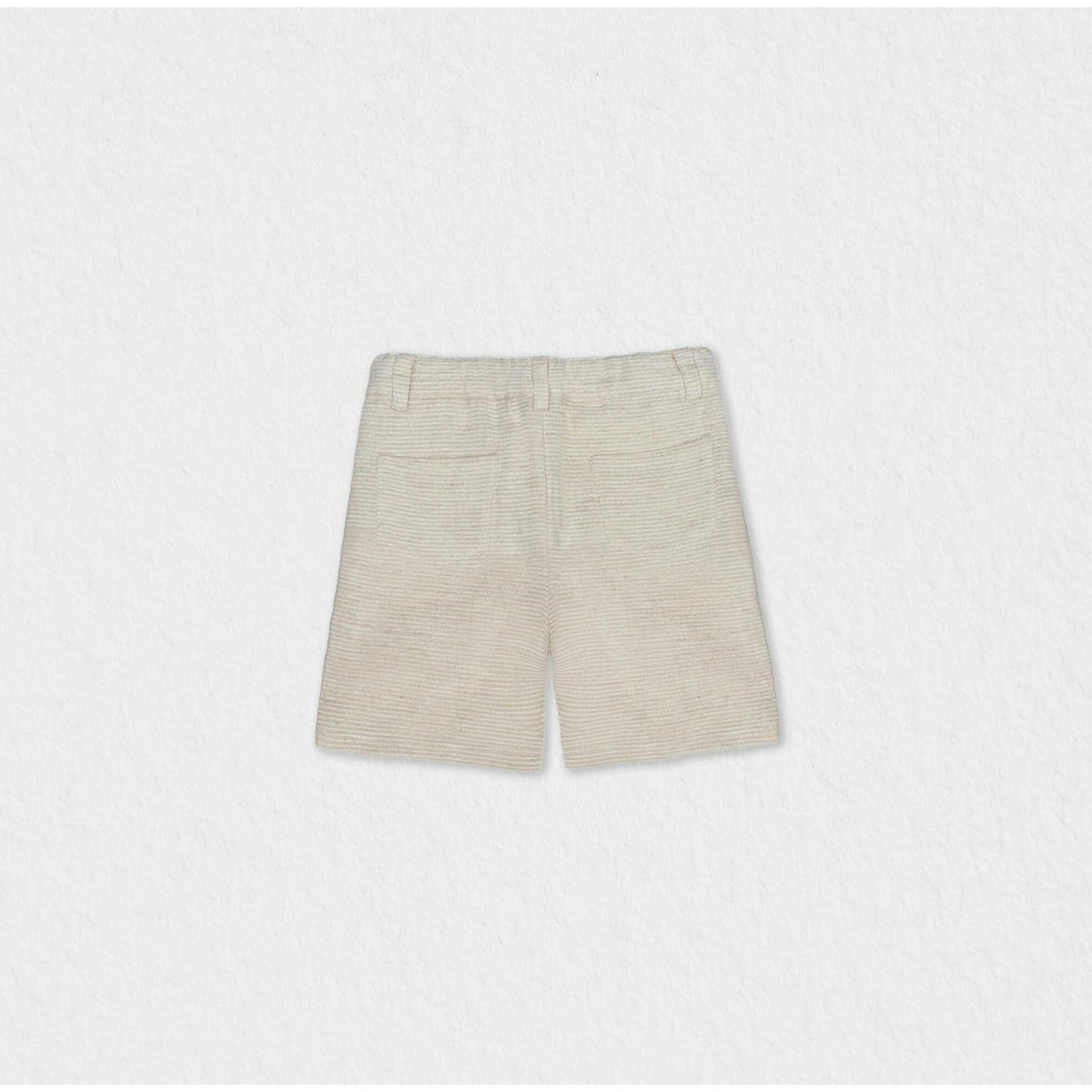 Bob Baby Shorts Linen, Beige Stripe Linen