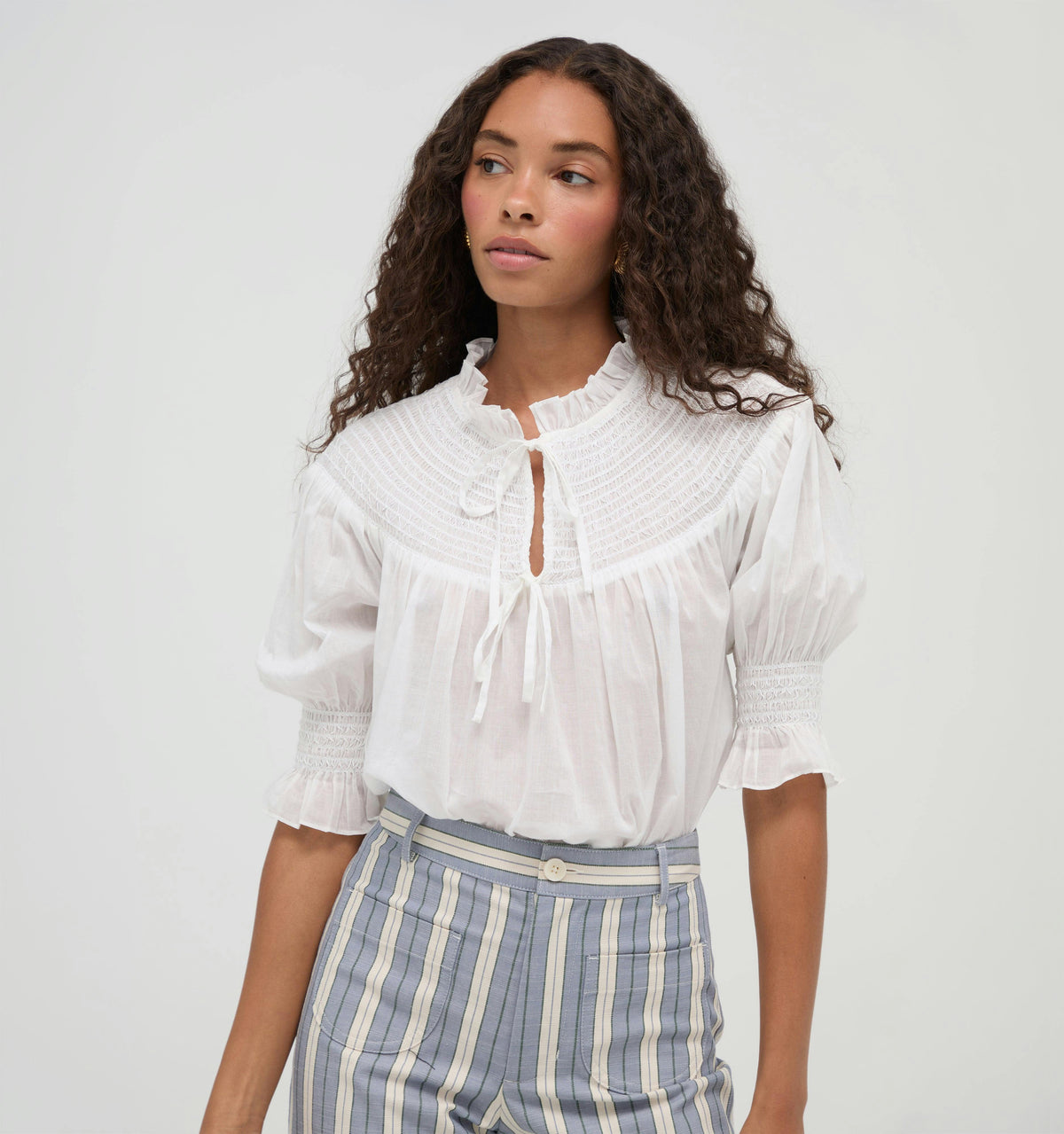 The Zinnia Top - White