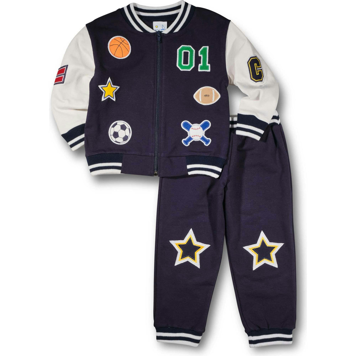 French Terry Pants With Stars