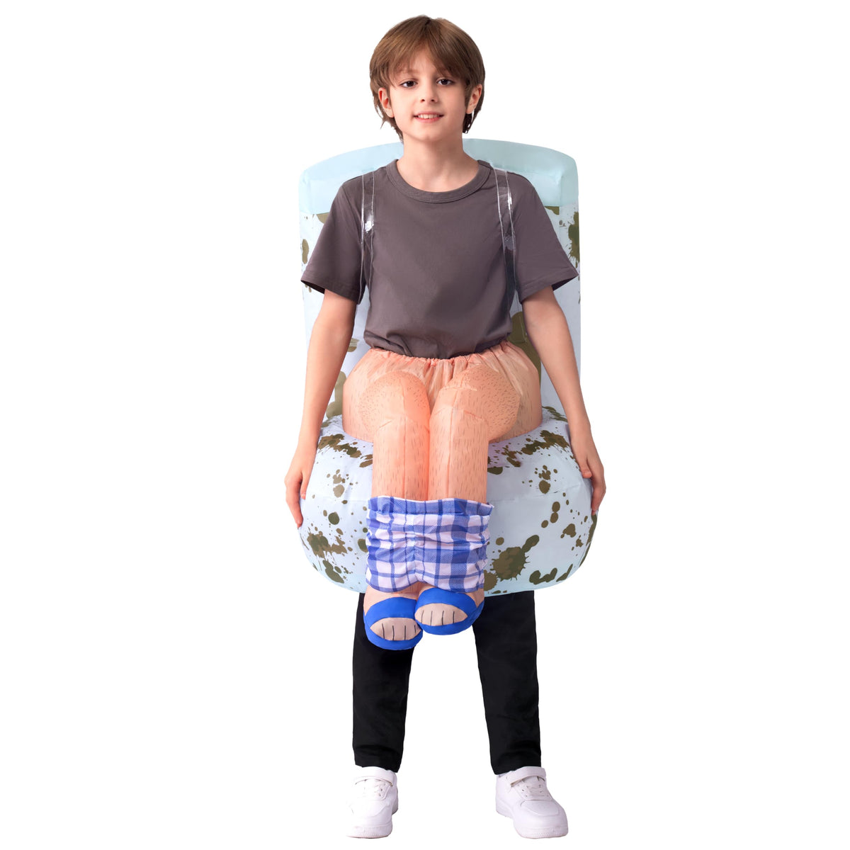 JOYIN Kids Funny Sitting Toilet Inflatable Halloween Costume