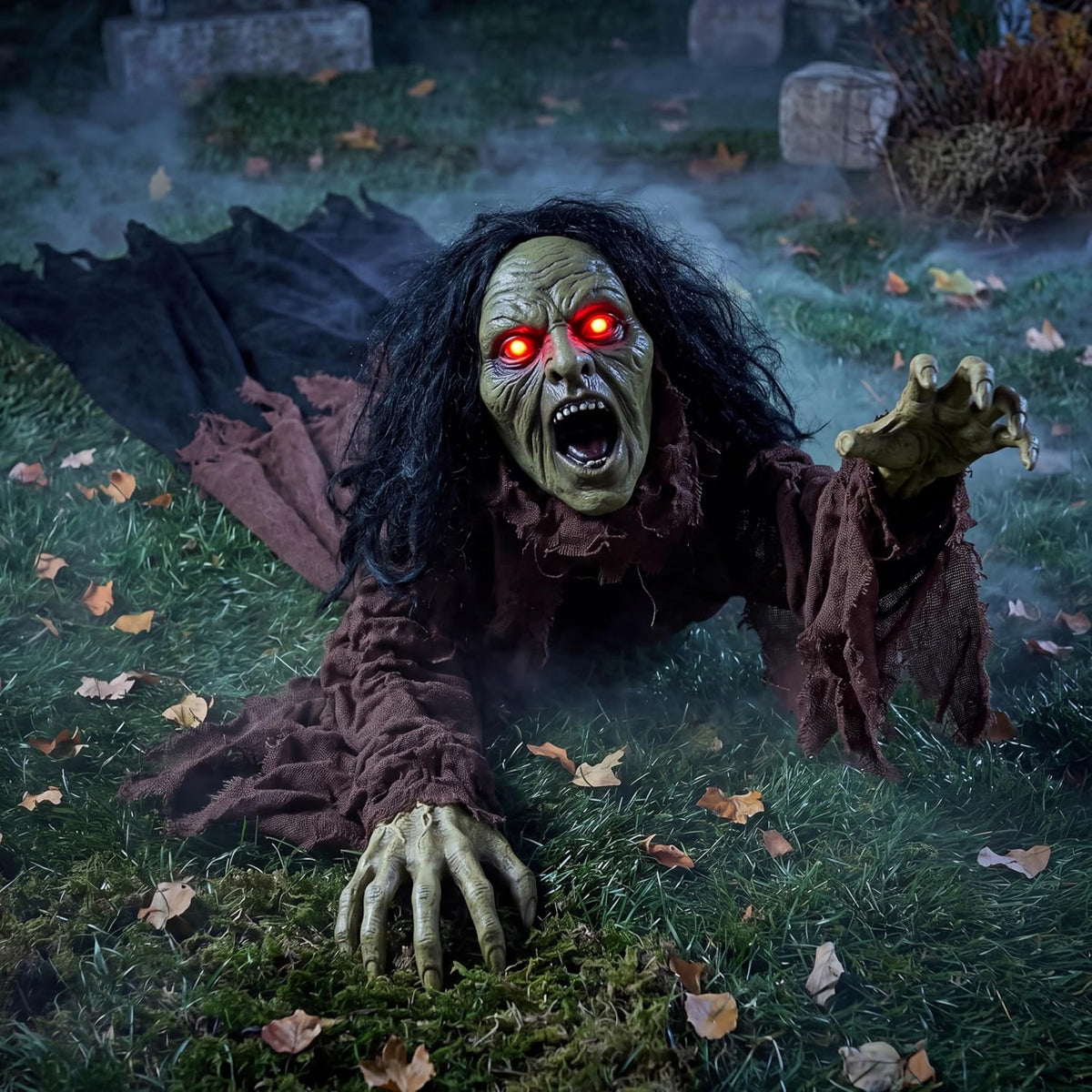 JOYIN Light-Up Crawling Zombie Groundbreaker Halloween Outdoor Decor