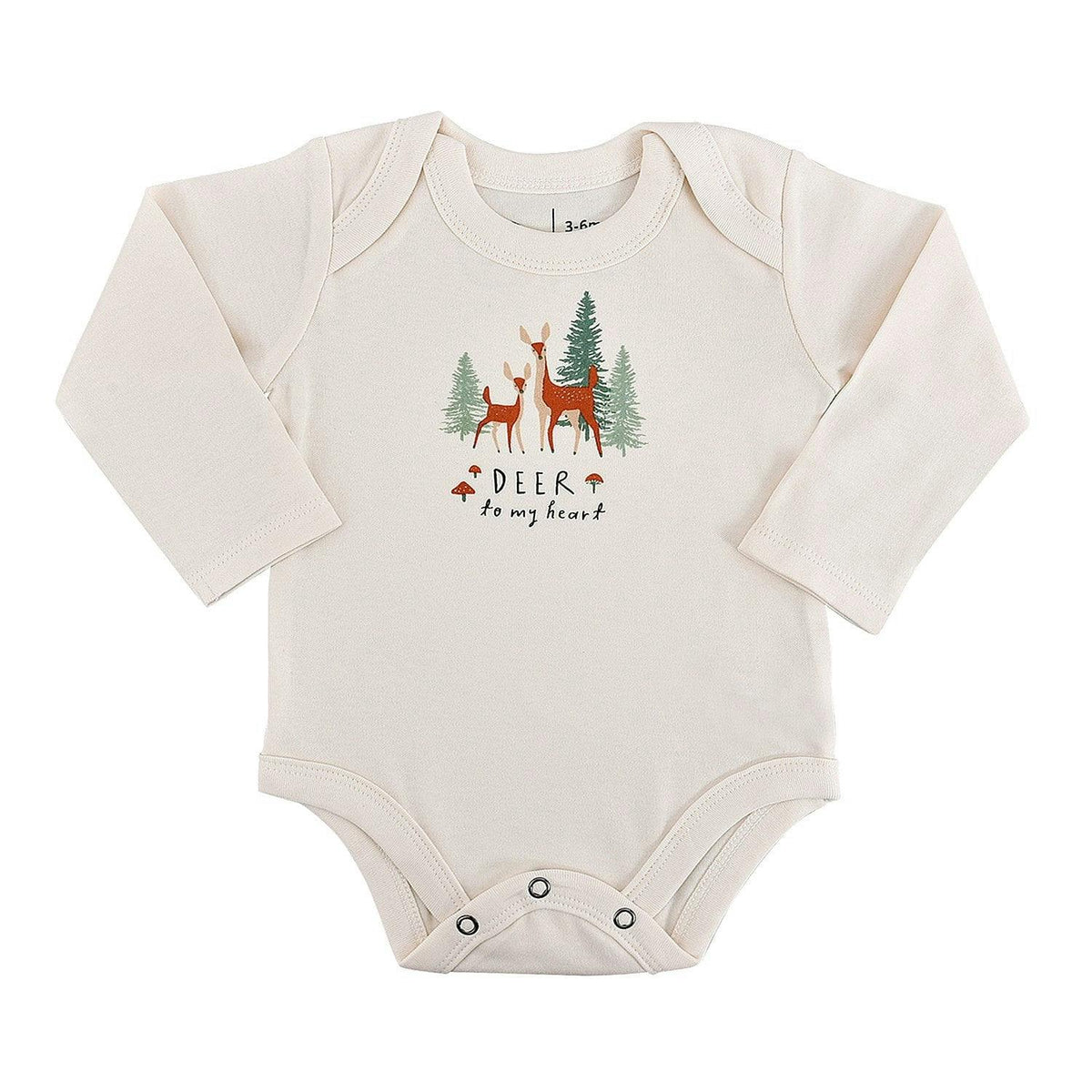 long sleeve graphic bodysuit | deer to my heart