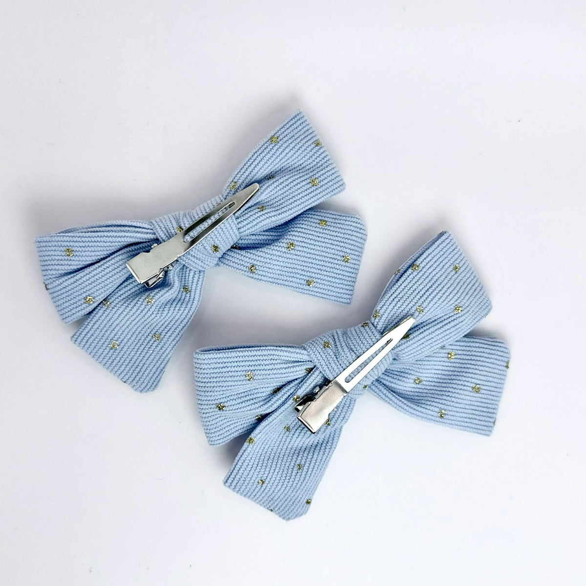 Golden Dot Bow Clips (Set of 2)