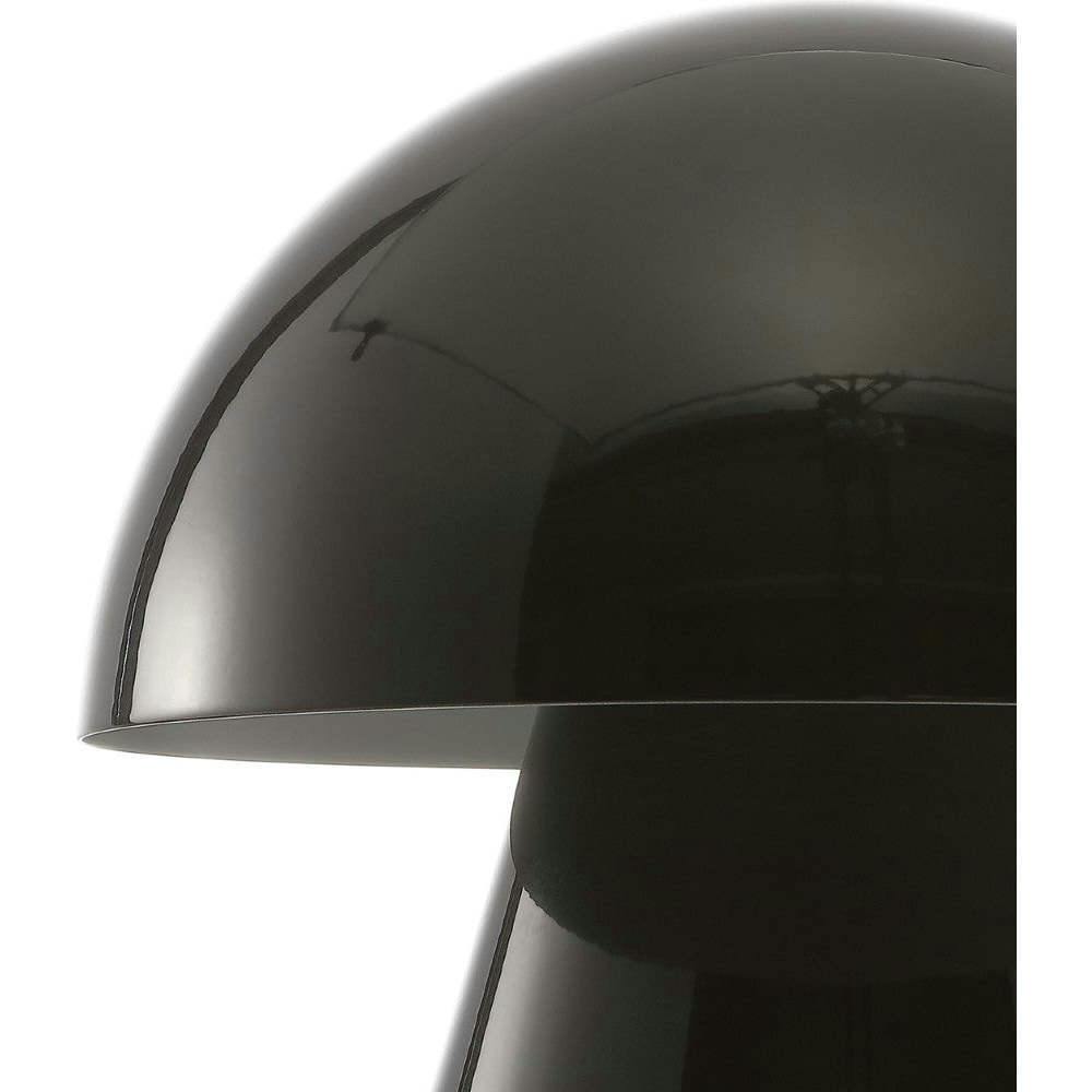 Porcini 7" Contemporary Bohemian Rechargeable/Cordless Iron Integrated LED Mushroom Table Lamp