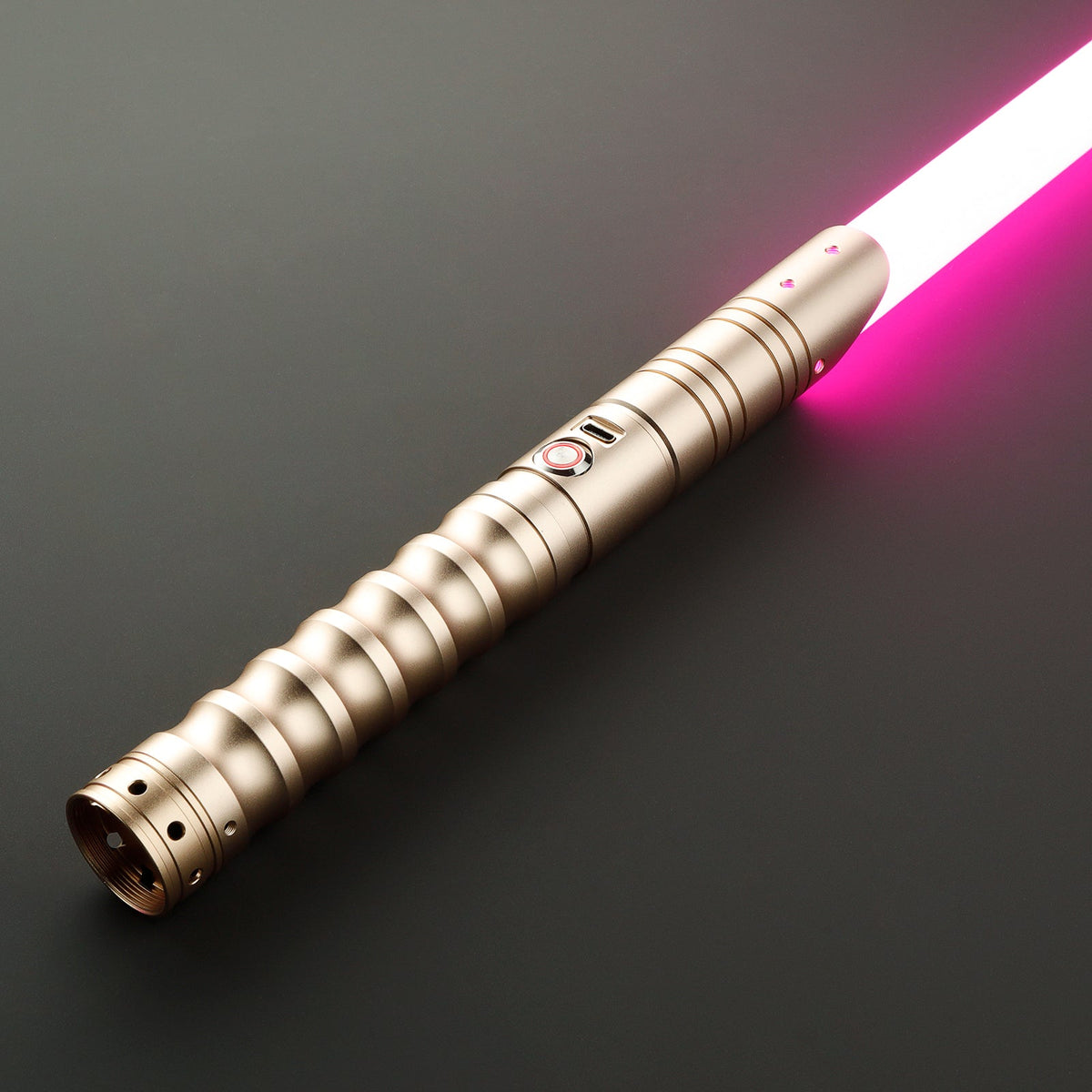 Model Sigma Lightsaber – Gold Hilt with Pink Blade