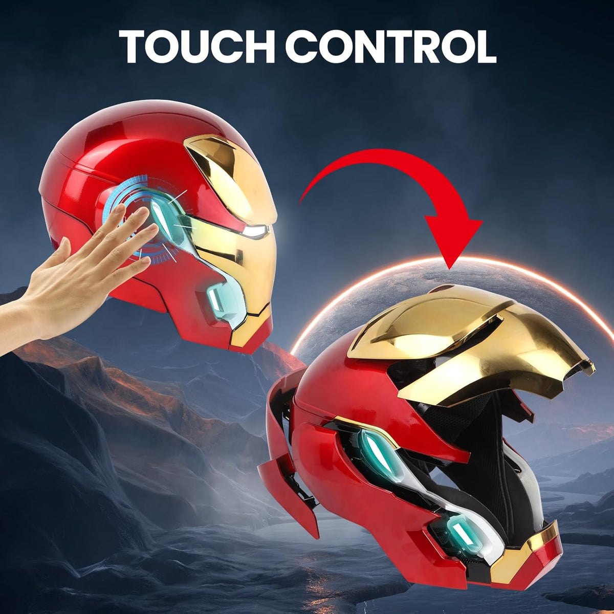 Iron Man Mk50 1:1 Helmet (With Jarvis - Voice, Remote, and Touch Control)