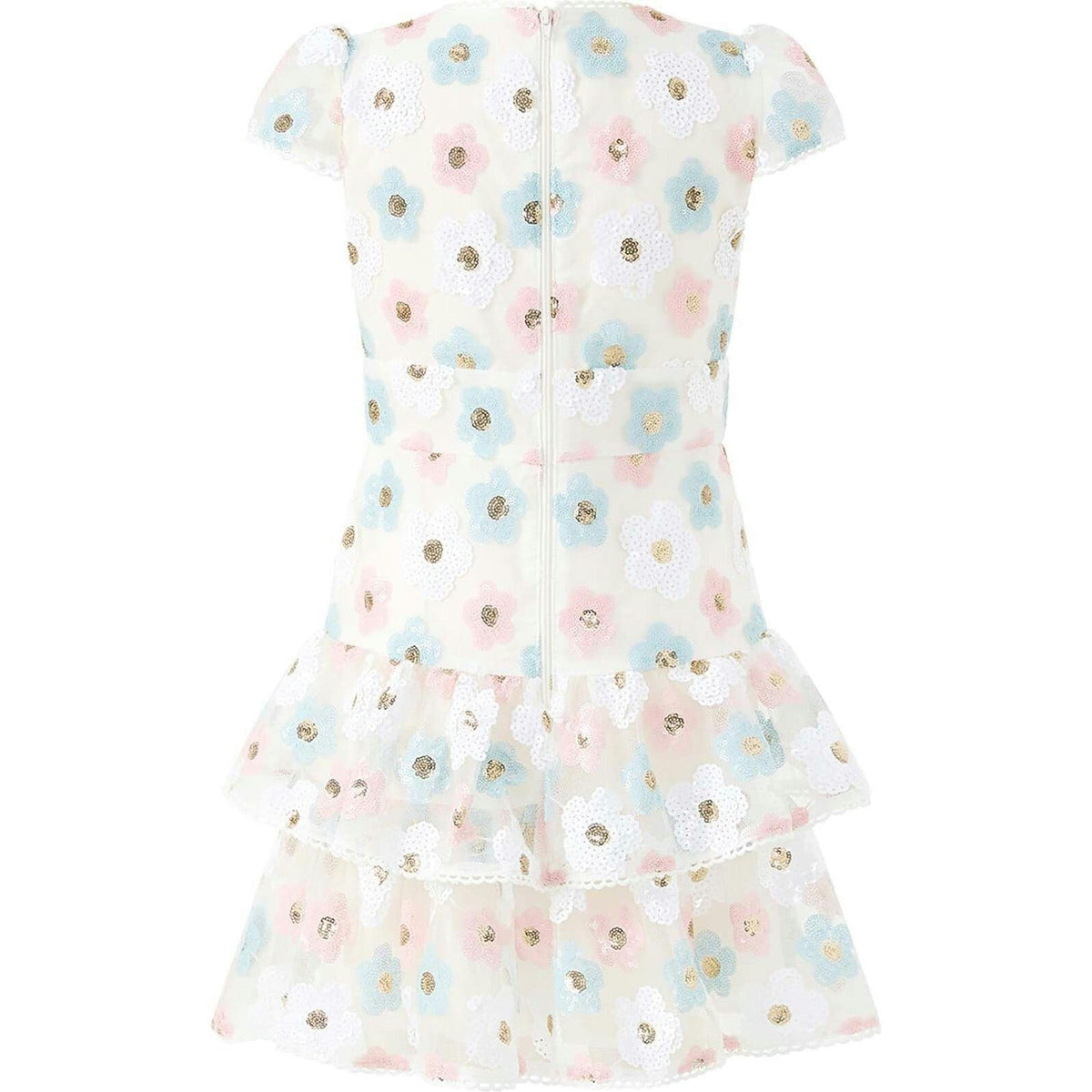 Gabrielle Frill Sequin Mini Dress
