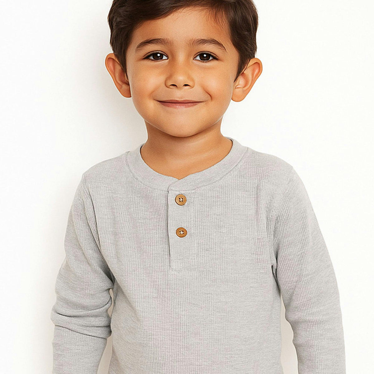 PAYTON 5-Pack Toddler Long Sleeve Thermal Henley Shirts