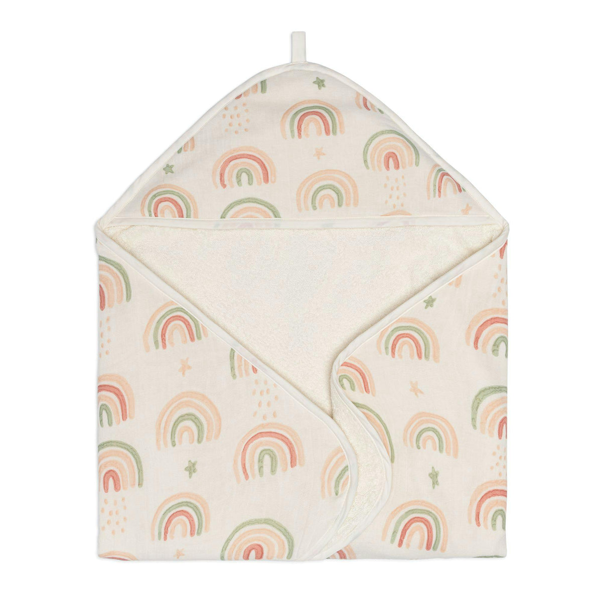 Parker Rainbow Hooded Baby Bath Towel