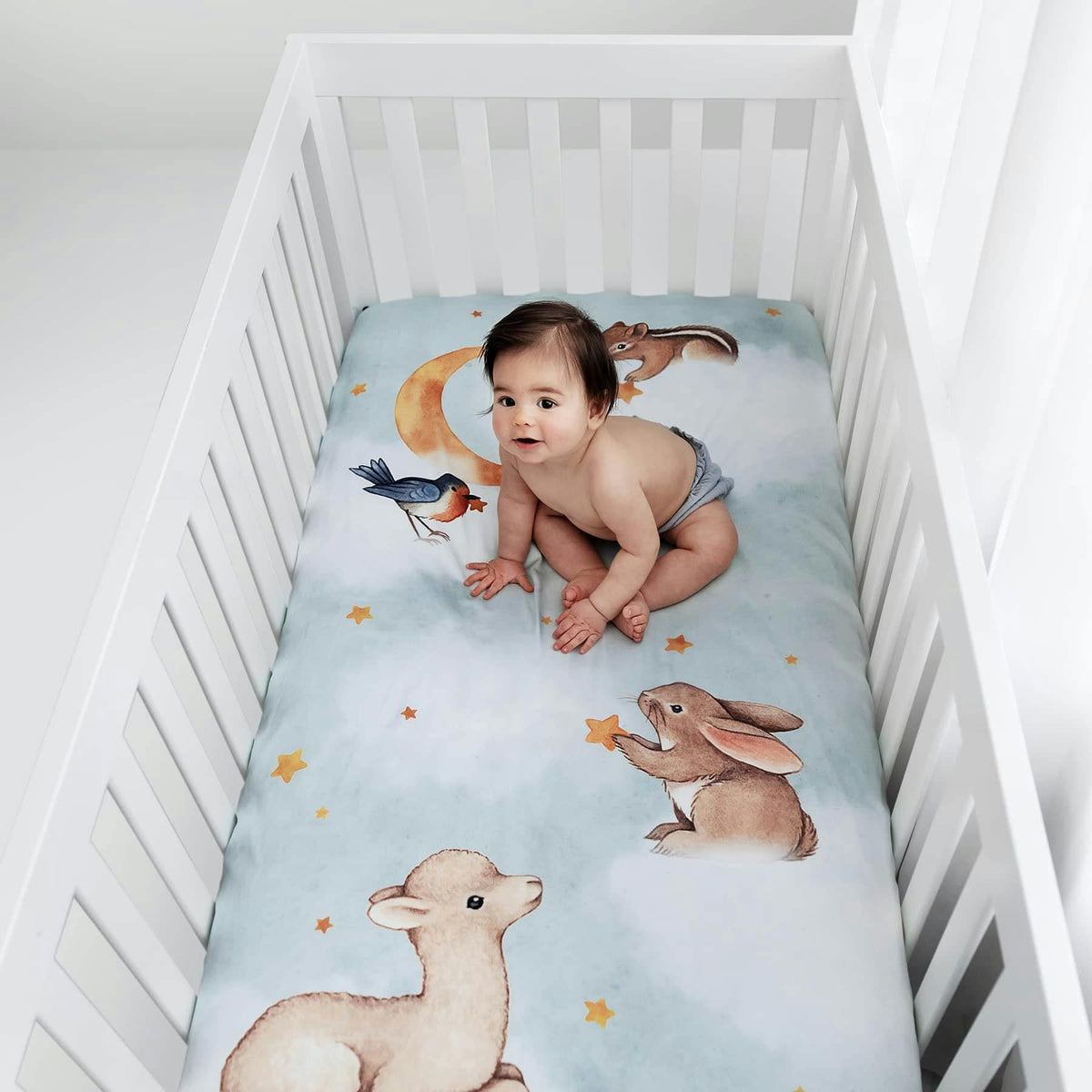 Crib Sheet And Swaddle Bundle
