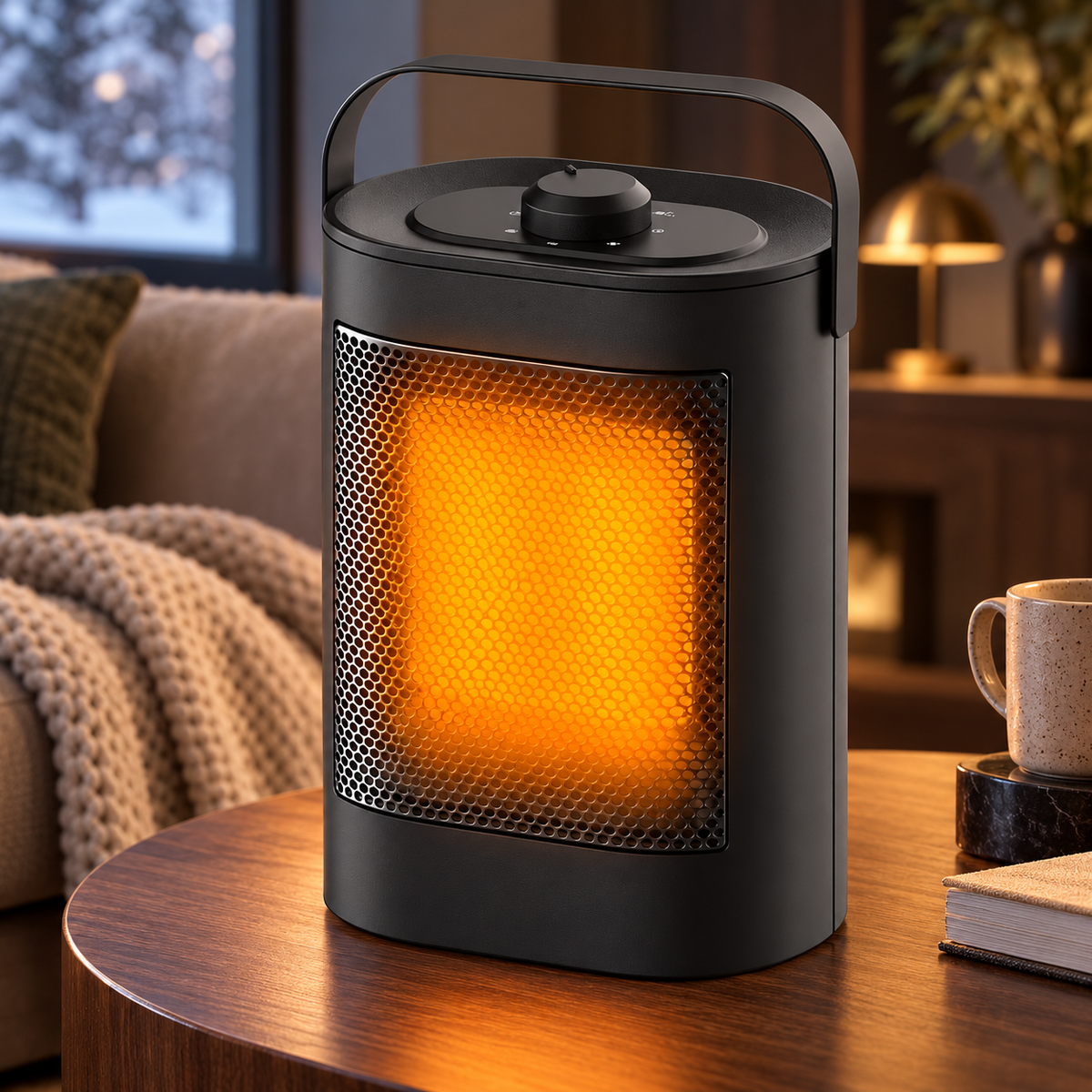 Quick Heating Portable Heater Compact Design Home Use