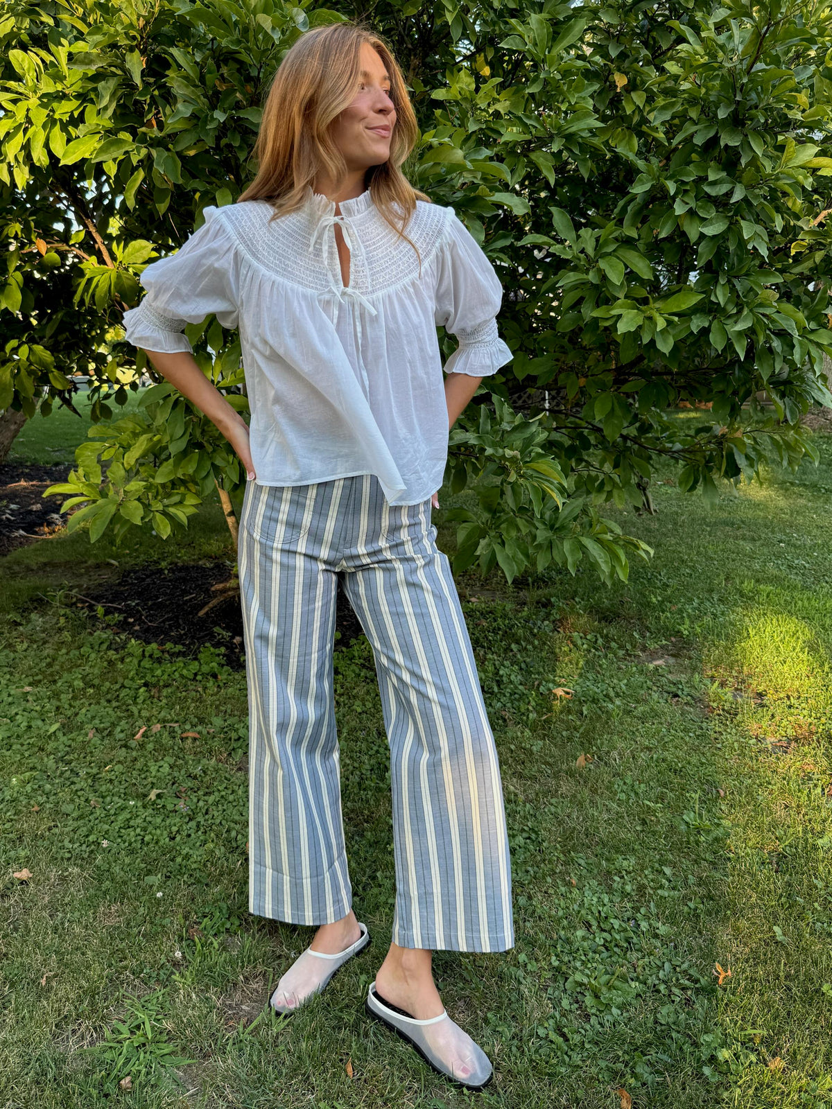 The Zinnia Top - White