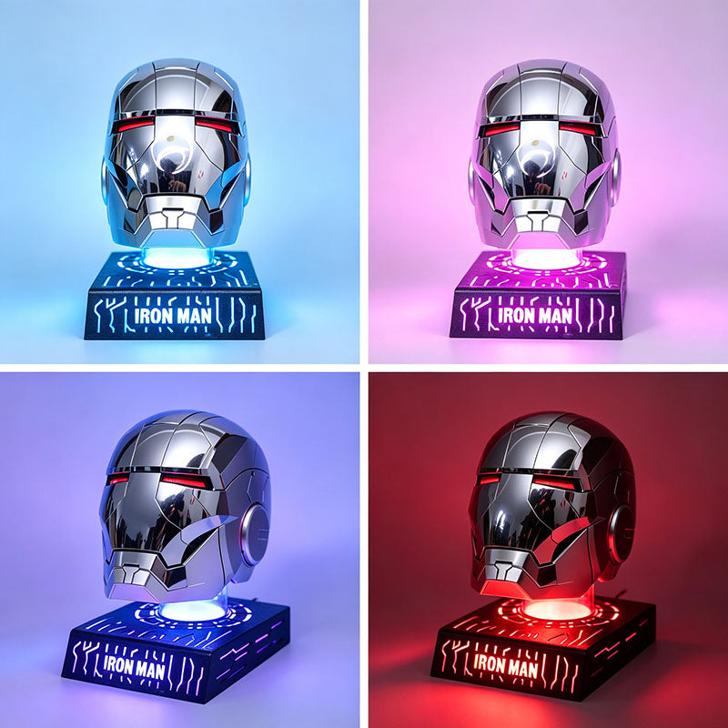 AutoKing Silver MK5 Iron Man Helmet with Voice Control Jarvis