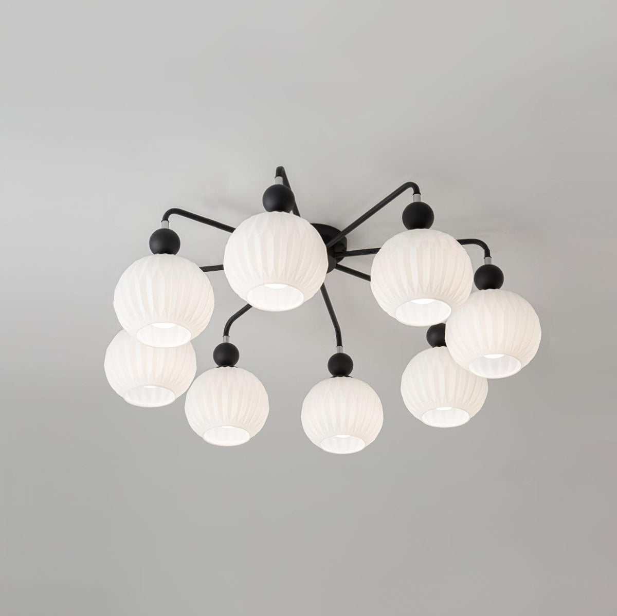 Multi-Light Glass Pendant Ceiling Fixture