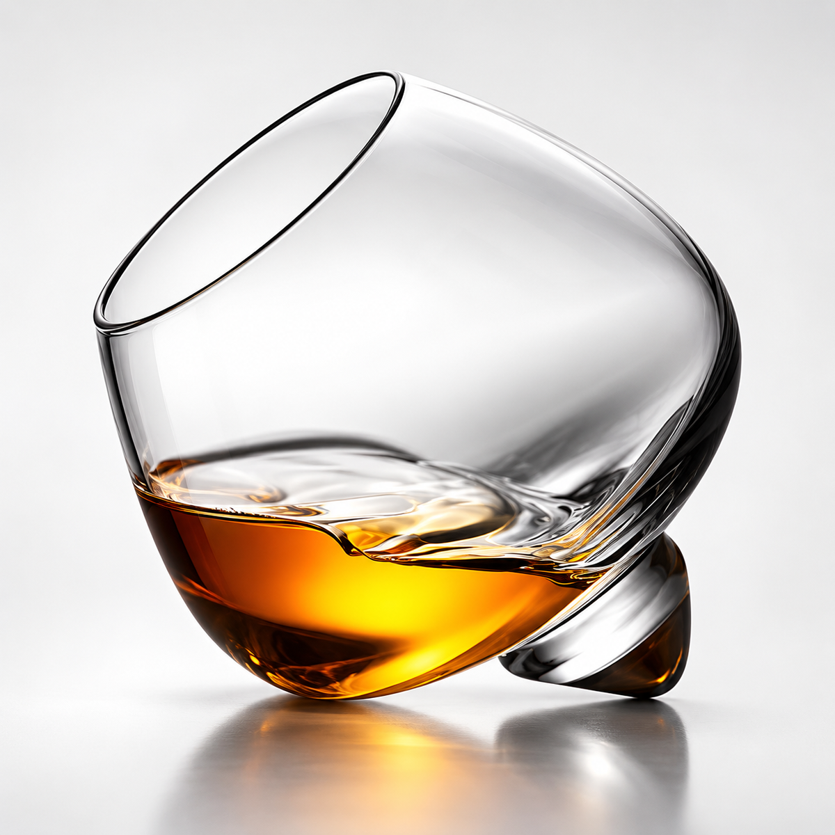 Rotating Whiskey Glass Ergonomic Non Toxic Unique Design